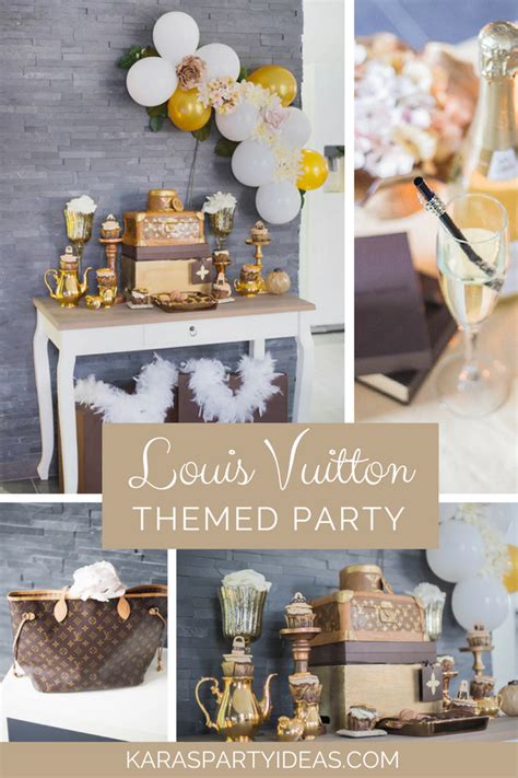 Louis Vuitton theme party ideas